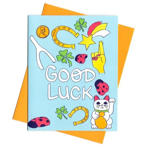 Greeting Card - 1pc / Good Luck