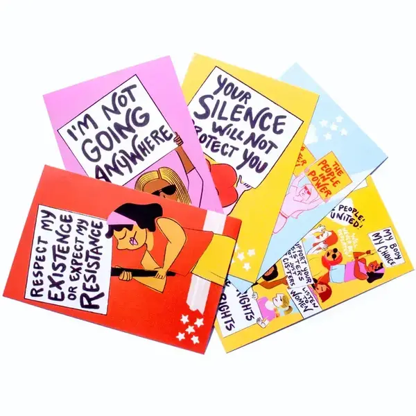  Postcard Set - 5pc / Women's Rights Protest