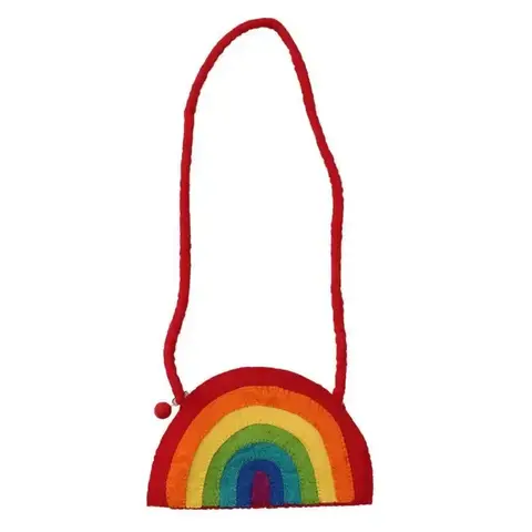 Global Crafts - Fair Trade Felt Rainbow Purse