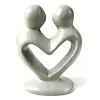 Global Crafts - Lover's Heart Soapstone Sculpture (SM) 4 Inch
