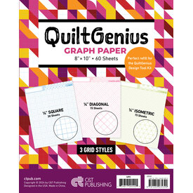  Quilt Genius - Graph Paper (60pc) 3 Designs