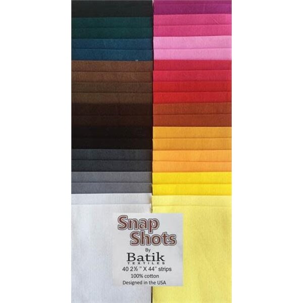 Batik Textiles Batik Textiles - Snap Shots / Strips 2.5"x44 / 40pc / Winter Essentials