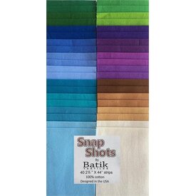 Batik Textiles Batik Textiles - Snap Shots / Strips 2.5"x44 / 40pc / Summer Essentials
