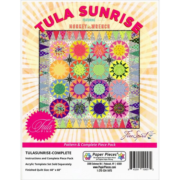 Tula Pink -  EPP Quilt Kit /  Sunrise