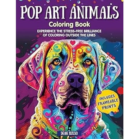 Book - Dean Russo Pop Art Animal Coloring Book