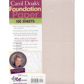  Carol Doak's -  Foundation Paper / 8.5X11 / 100pc
