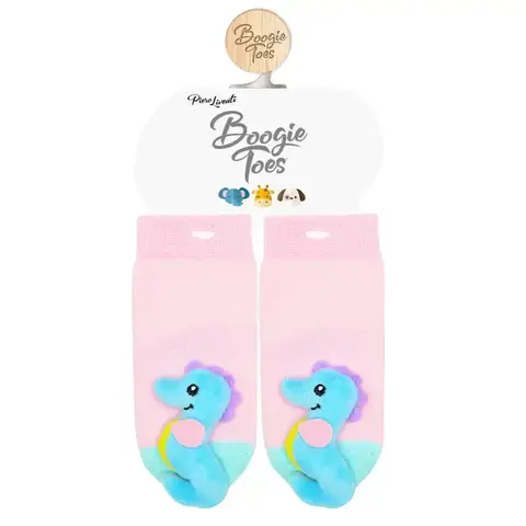 Boogie Toes - Baby Rattle Socks / Seahorse (1-2year)