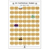 Scratch Off Poster  - National Parks / Things To Do & Find