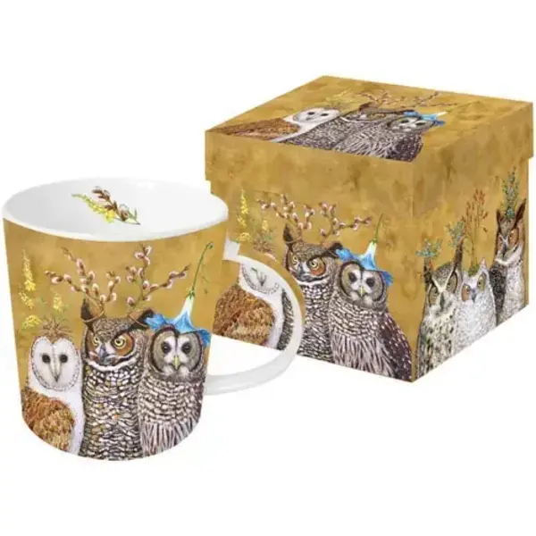  Paperproducts Design - Mug In Gift Box / Owl Family