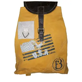 Dorset Bay Dorset Bay - Upcycled Canvas Backpack / Yellow USA