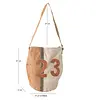 Dorset Bay - Upcycled Canvas Bucket Shoulder Bag / "23 "