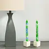 Global Crafts - Nobunto Hand Painted Dinner Candles  (2pc) Farih Design