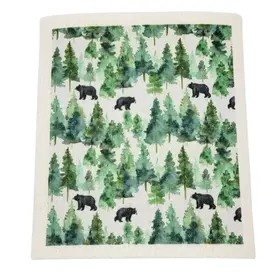  Driftless Studio - Swedish Dish Cloth / Bear In Trees