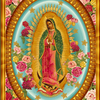 RK - PANEL - Inner Faith / BRIGHT / Small Squares / Lady of Guadalupe / 6482-195 BRIGHT