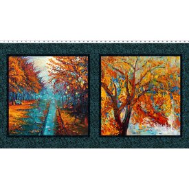  PANEL - JASON YENTER  / A Year of Art / Autumn Tree 24x42in)