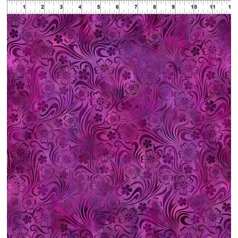 Jason Yenter - Rainbow of Jewels /  Floral / Magenta