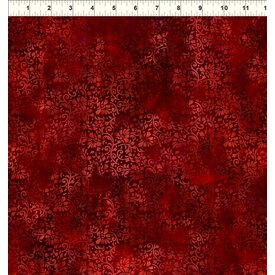 In The Beginning Fabrics Jason Yenter - Rainbow of Jewels / Vines / Red / 2RJ-2