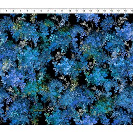 In The Beginning Fabrics Jason Yenter - Resplendent / Autumn Lush / Blue / 1JYO-2