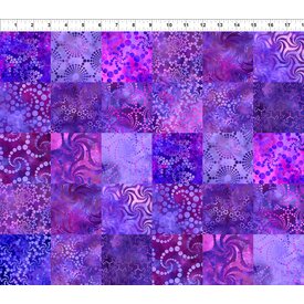 In The Beginning Fabrics Jason Yenter -  Elysian / Patchwork  / Purple /  2JYN-3