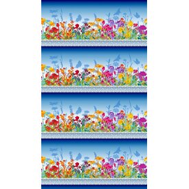 In The Beginning Fabrics Jason Yenter -  Dreamscapes II / Flower Border / 2JYH-2