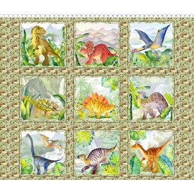  PANEL - Jason Yenter / Dinosaur Friends    (36x42in)