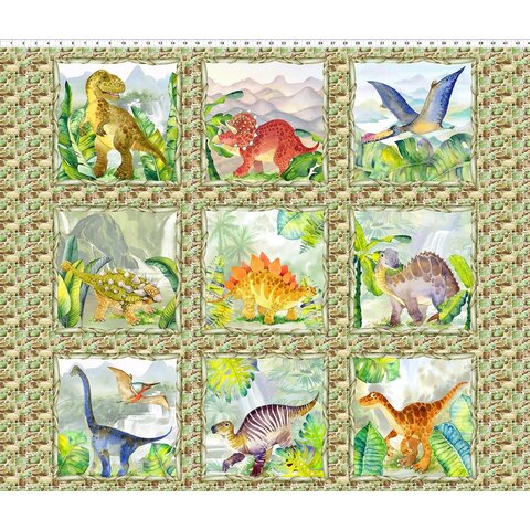 PANEL - Jason Yenter / Dinosaur Friends    (36x42in)