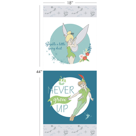  RK - Peter Pan + Tinker Bell /  24x44 inch Panel