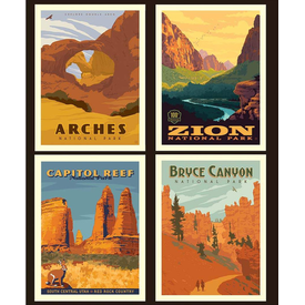  RB - UTAH - National Park Pillow Panel