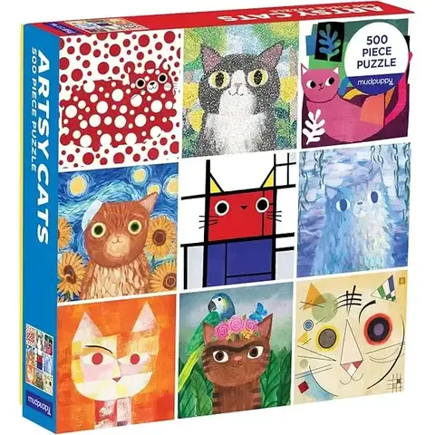 Bookman - Puzzle / 500pc / Artsy Cats