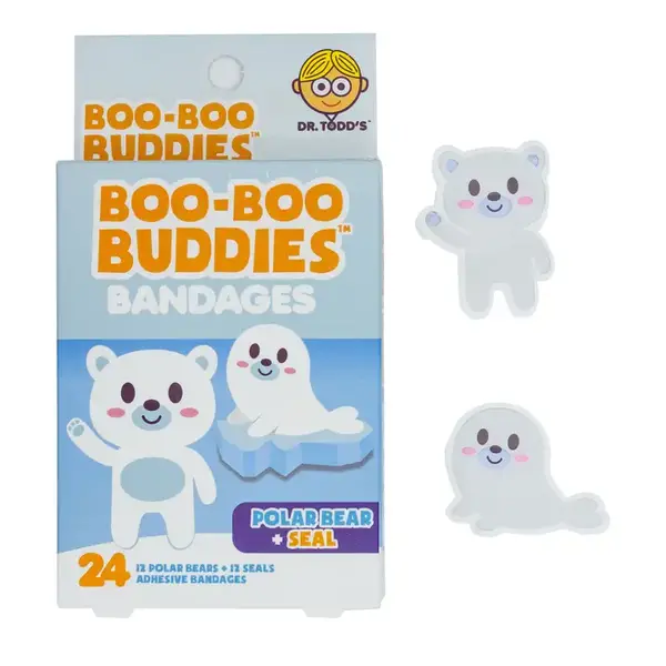  Boo Boo Buddies Bandages - Polar Bear / Seal