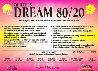Quilters Dream 80/20 Batting