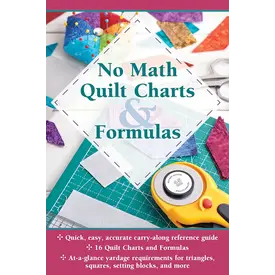  Handy Pocket Guide - No Math Quilt Chart & Formulas