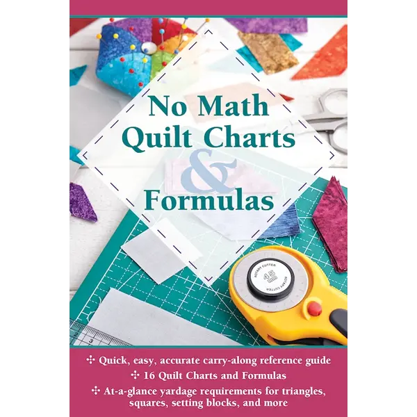  Handy Pocket Guide - No Math Quilt Chart & Formulas