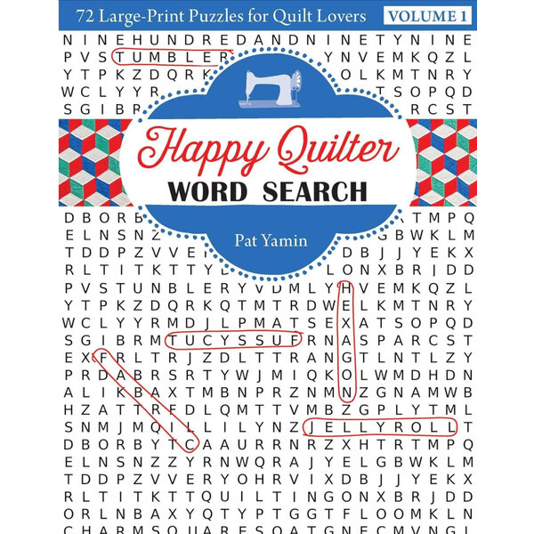  Happy Quilter Puzzle Book  Word Search Vol 1