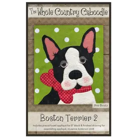 Leanne Anderson Whole County Caboodle Appliqué Kit - Boston Terrier 2