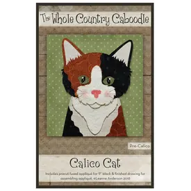 Leanne Anderson Whole County Caboodle Appliqué Kit -Calico Cat