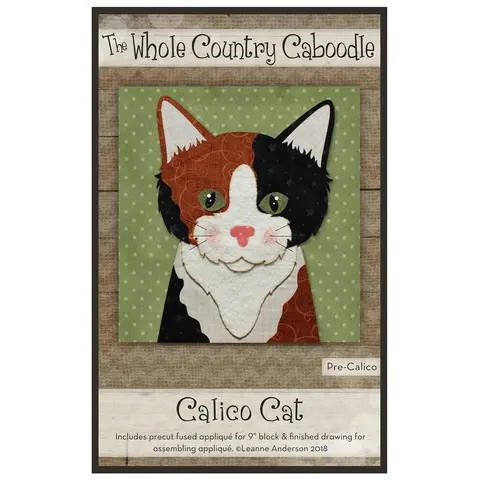 Whole County Caboodle Appliqué Kit -Calico Cat