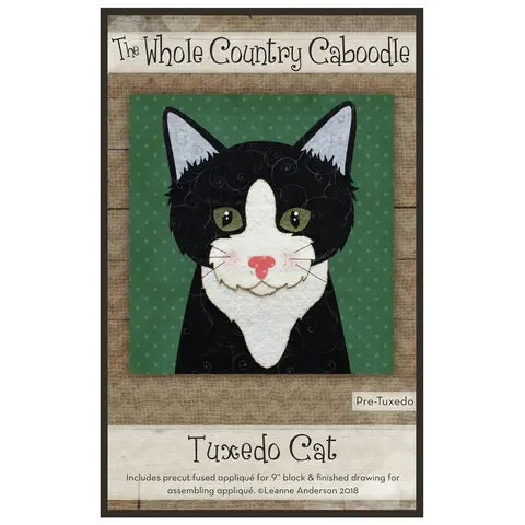Whole County Caboodle Appliqué Kit - Tuxedo Cat