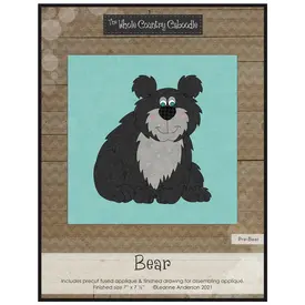 Leanne Anderson Whole County Caboodle Appliqué Kit - Bear / Brown