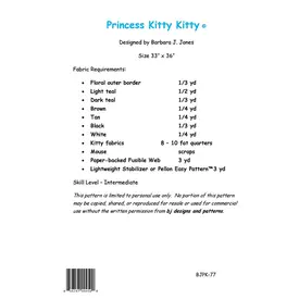  Appliqué Pattern Paper - Princess Kitty Kitty