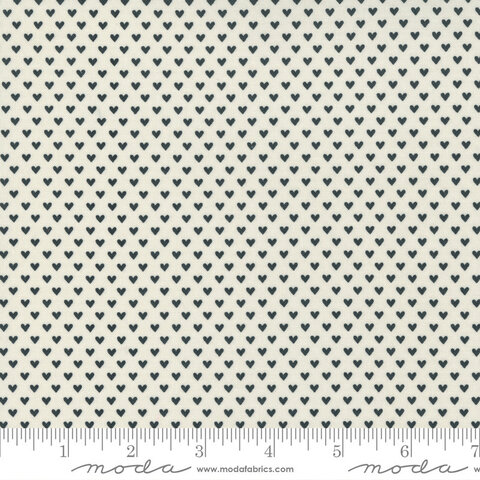 Moda - Flirt / Mini Hearts / 55574-11 /  Black on Cream