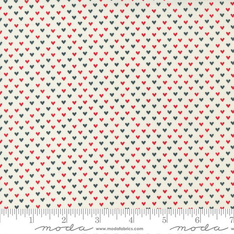 Moda - Flirt / Mini Hearts / 55574-21 / Multi on Cream