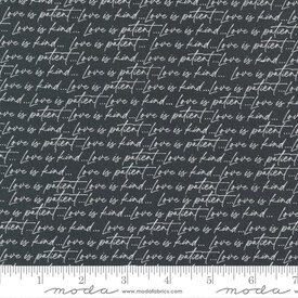  Moda - Flirt / Mini Hearts / 55571-13 / Love Is Kind Words / Black