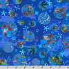 Robert Kaufman - Oceanica / Ocean Bubbles / AQSD-22408-4 BLUE