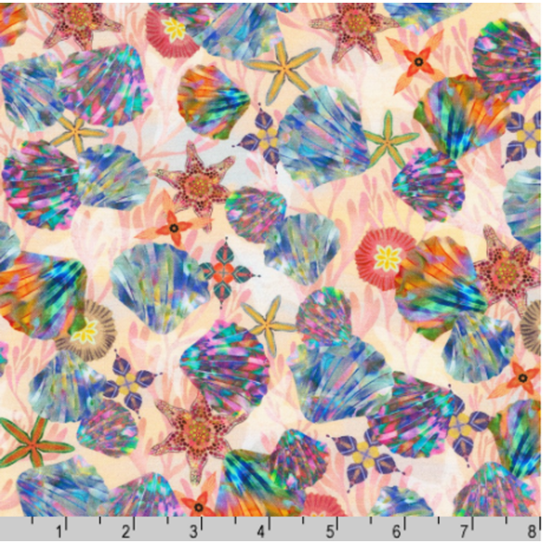  Robert Kaufman - Oceanica / Shells / AQSD-22406-153 SAND