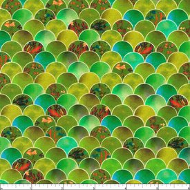  Robert Kaufman - Oceanica / Scallop / AQSD2241149-OLIVE
