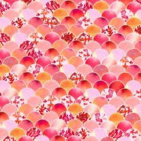  Robert Kaufman - Oceanica / Scallop / 	AQSD22411143 / Pink Coral