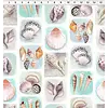 Clothworks - Seashell Wishes / Digital / Shell Tiles / Y3464-101  / Multi