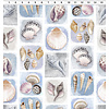 Clothworks - Seashell Wishes / Digital / Shell Tiles / Y3464-87  / Blue