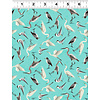 Clothworks - Seashell Wishes / Digital /  Birds / Y3468-101 / Teal